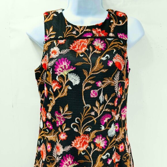 White house Black Market Midi dress overall lace , sleeveless black gold (dr7) - Picture 2 of 7